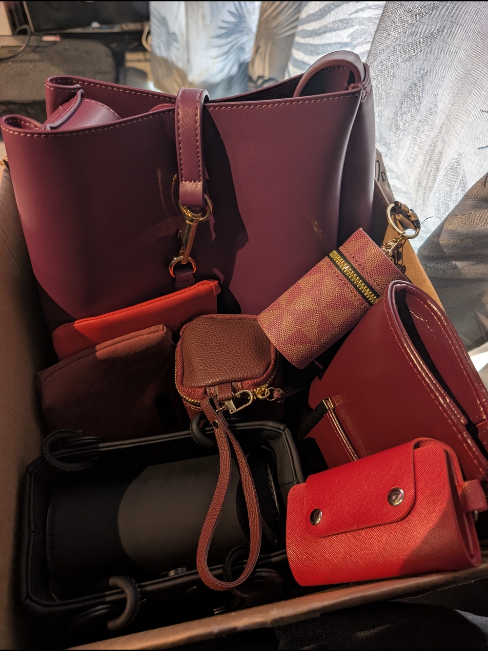 Mixed Box Of Purses And Accessories